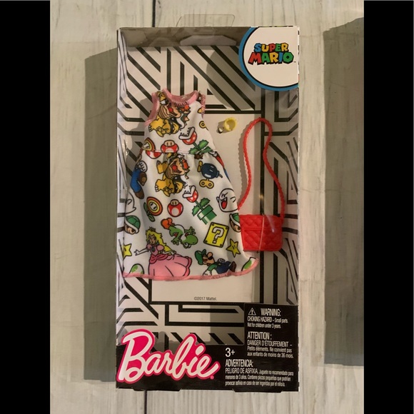 NIB Barbie Super Mario Bros 3pc Fashion Pack Set - Picture 5 of 8